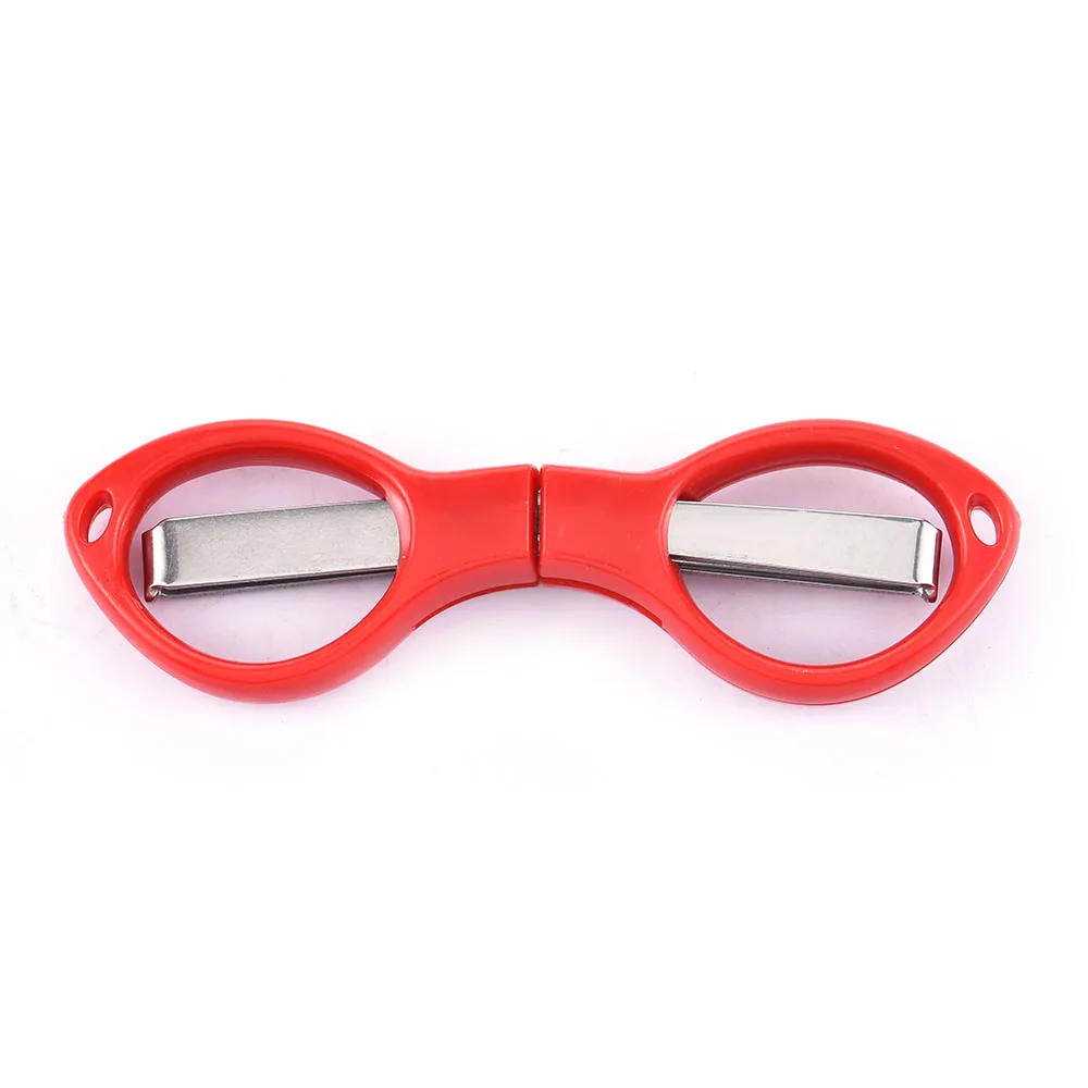 1Pcs Multifunction Stainless Steel Plastic Handle Foldable Scissors Portable Stationery Office DIY Tool Fishing Line Scissors 5
