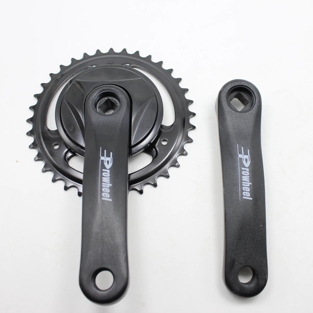 

Prowheel 36T folding bicycle crankset electric Bike 140mm single speed aluminum alloy crank diamond hole Child bike Crank Set