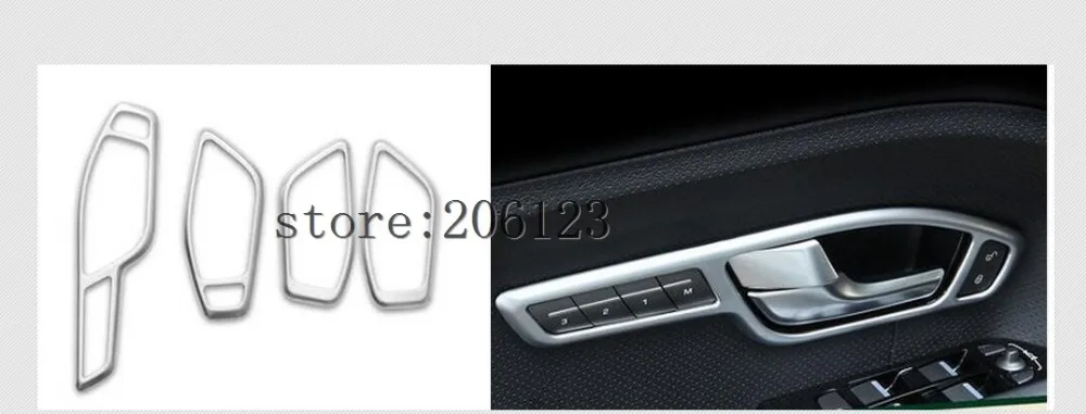 

4pcs Chrome Interior Door Handle Bowl Trim Car Sticker For Range Rover Evoque 2011-2015 Accessory For Left Hand Driver