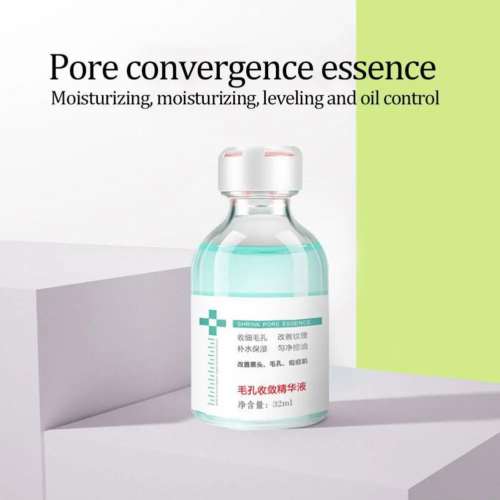 

32ml Pore Refinement Serum Moisturizing Whitening Anti Shrink Pores For Female Serum Essence Face Care Skin Anti-Wrinkle J8Z4