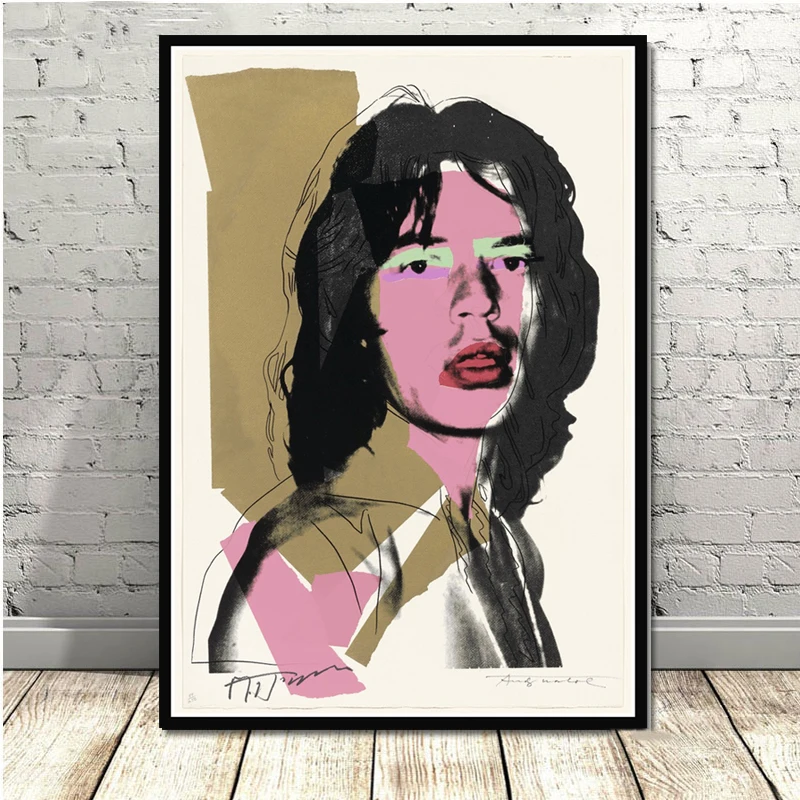 GX026 плакатный принт Горячая Энди Warhol Mick Jagger натюрморт абстрактное искусство светлые холщовые настенный Рисунок Картина для комнаты домашний декор - Цвет: Godfather 02