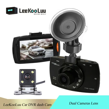 

LeeKooLuu Auto Recorder Dash Camera Full HD 1080P Registrar G-Sensor Motion Detection Video Dash Cam Recorder Rear View Camera