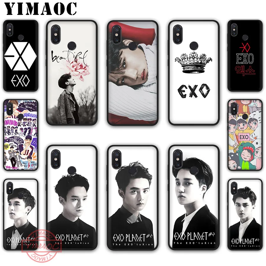 Мягкий чехол YIMAOC Kpop exo Lucky one для Xiaomi Mi 10 9 8 SE 6 A1 A2 A3 Lite F1 9T Pro CC9E Max 3 | Мобильные