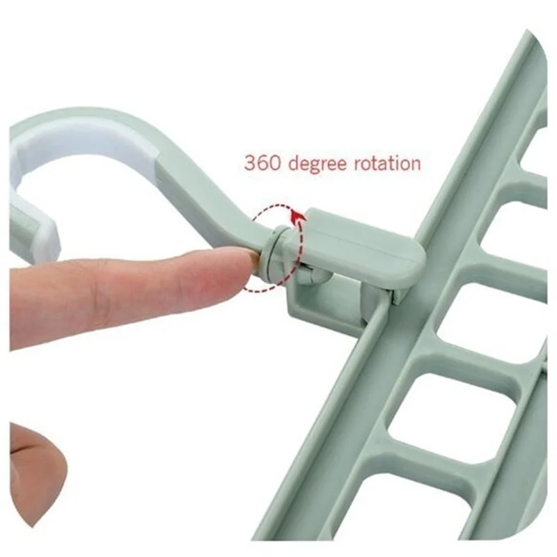 New Triangle 9-Hole Space-saving Magic Clothes Hanger Closet Organizer  Multi-functional 360° Rotating Magic Hanger Drying Racks - AliExpress