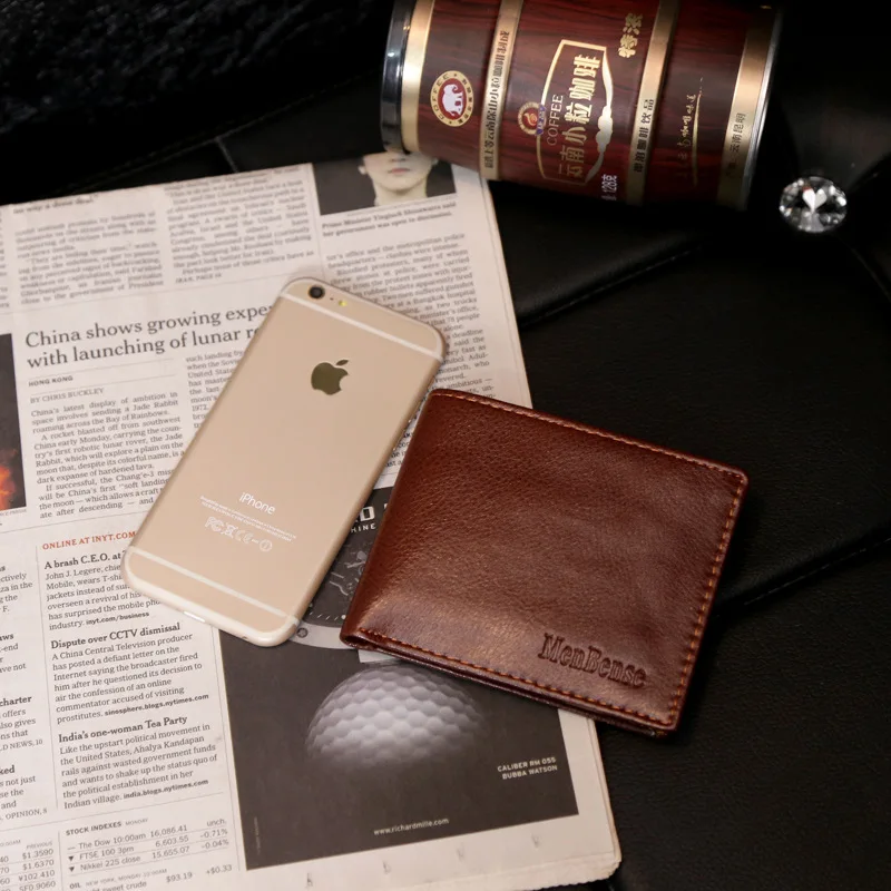 

Men Business Wallet Short Paragraph Coin Purse Multi-card Position Billfold Wallet Credit Card Bag Men Wallet