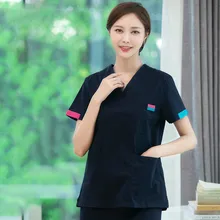 Special Offers Oral dental overalls hand-washing clothes pure cotton female doctor pet hospital Korean version beauty Special Offers Oral dental overalls hand-washing clothes pure cotton female doctor pet hospital Korean version beauty