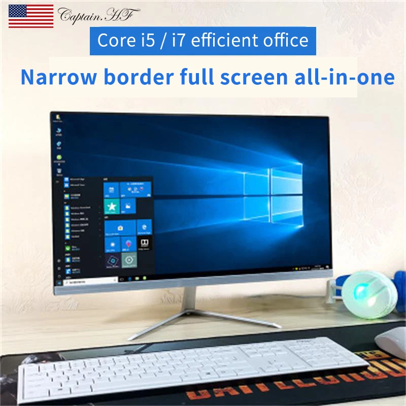 

US Captain New All-in-One PC Desktop 21.5-inch Computer Core i5 9400F for Office and Home