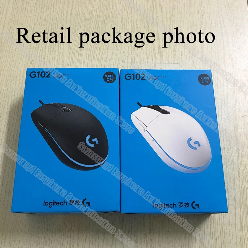 Logitech G102 проводной Мышь для Windows 10/8/7/Vista проводной игровой Мышь с 6000 точек/дюйм оптическая RGB светодиодные фонари для ПК/рабочего стола, подтвержденная