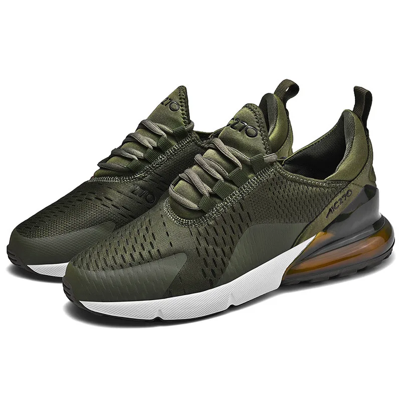 Breathable Mens Mesh Air Sole Running Shoes Men Walking Jogging Tracking Trainer Male Outdooor Rubber Sneakers Lace-Up Stability