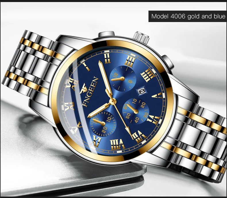 Брендовые мужские часы, кварцевые серебристо-золотые наручные часы из нержавеющей стали, мужские часы, Классические деловые часы, Saati masculino Relogio
