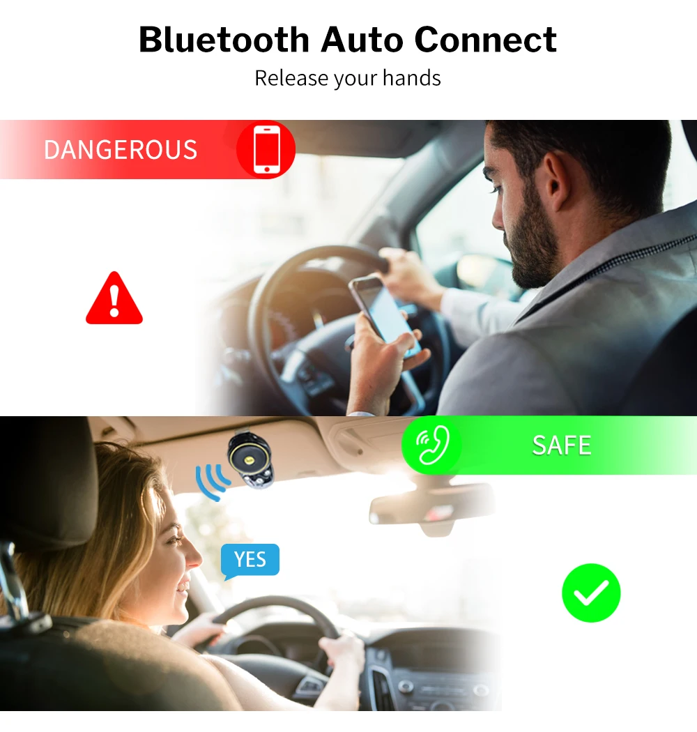 Deelife Громкая связь Bluetooth автомобильный комплект Солнцезащитный козырек динамик