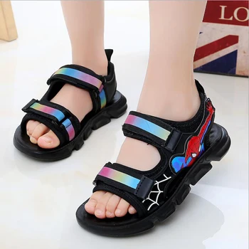 

2020 Summer Children Boys Sandals spiderman sneakers Kids summer boys shoes PU sports beach shoes spider man sandals for boys