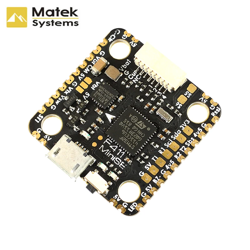 Контроллер полета MATEKSYS Matek F411-MINI SE OSD 5 В/2 а MPU6000 2 ~ 8S VTX Powre 30 мм/20 мм для РУ FPV Дронов и