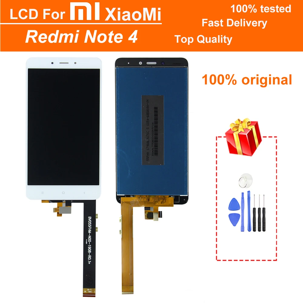 

Original 5.5" Note 4X LCD with frame Display for XIAOMI Redmi Note 4 Global Version LCD Touch Screen Digitizer Assembly