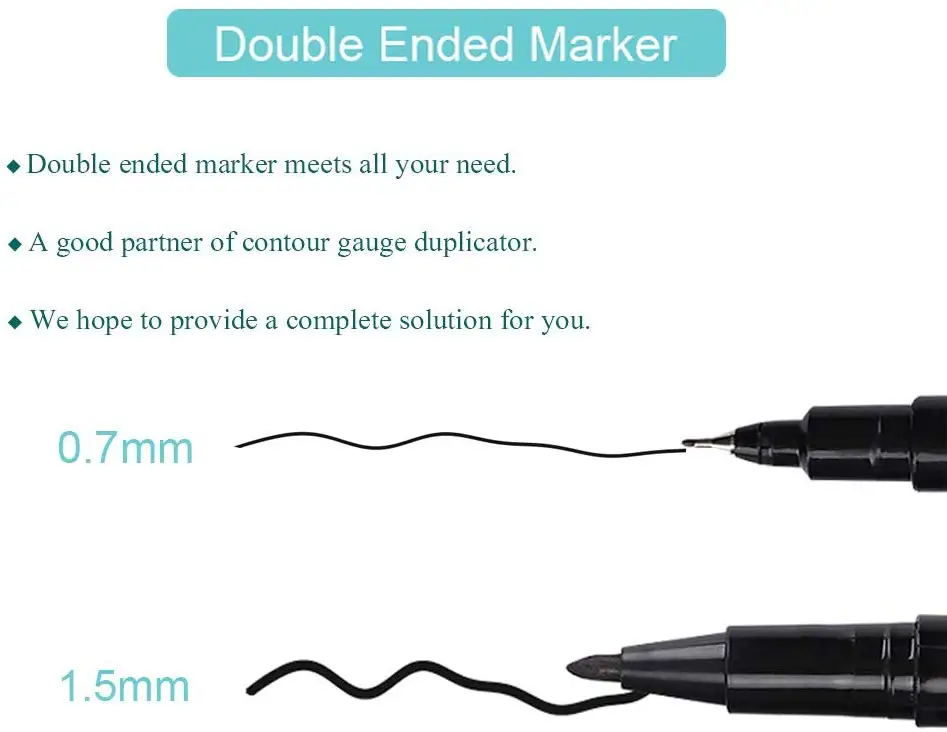 2 Pcs Plastic Gauge Contour Profile Copy Gauge Duplicator 5 Width Wood Marking Tool Set Tiling Laminate Tiles General Tools