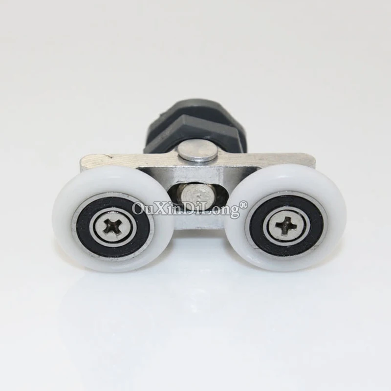 Новинка 4 шт. сверхмощные ролики для душевой двери двойные нейлоновые колеса