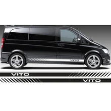 Для MERCEDES VITO RACING SIDE STRIPES логотип наклейки виниловая графика tu-38