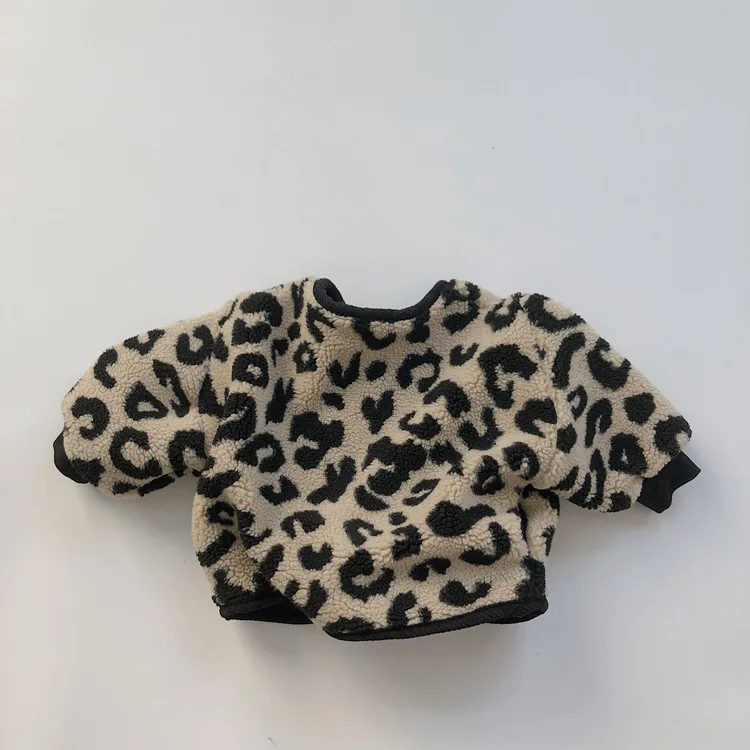 meninos meninas inverno clohtes leopardo impressão jaqueta