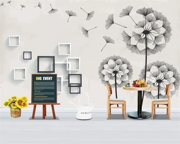 

beibehang wallpaper for walls in rolls mural Modern minimalist hand drawn sketch floral wallpaper decoration tv background wall