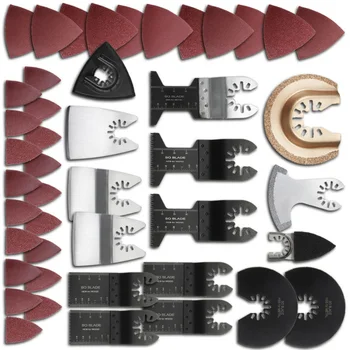 

100Pcs Mix Oscillating Saw Blade Kit For Fein Bosch Makita Multimaster Multitool