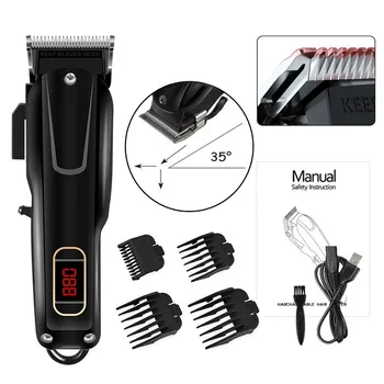 

Cordless Hair Clipper Electric hair trimmer men Shaver Trimmer 2000mA Barber Hair Cutting Machine beard trimmer beard clipper