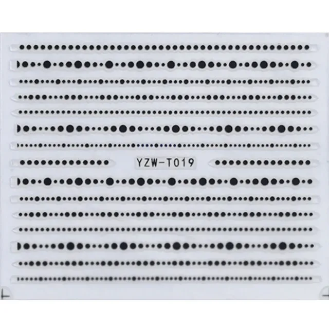 Nail Stickers for Manicure Nail Sticker Sliders For Nails Decal Self-adhesive Nails Figures Transfer Black DIY Accessories YZW-T019 balck