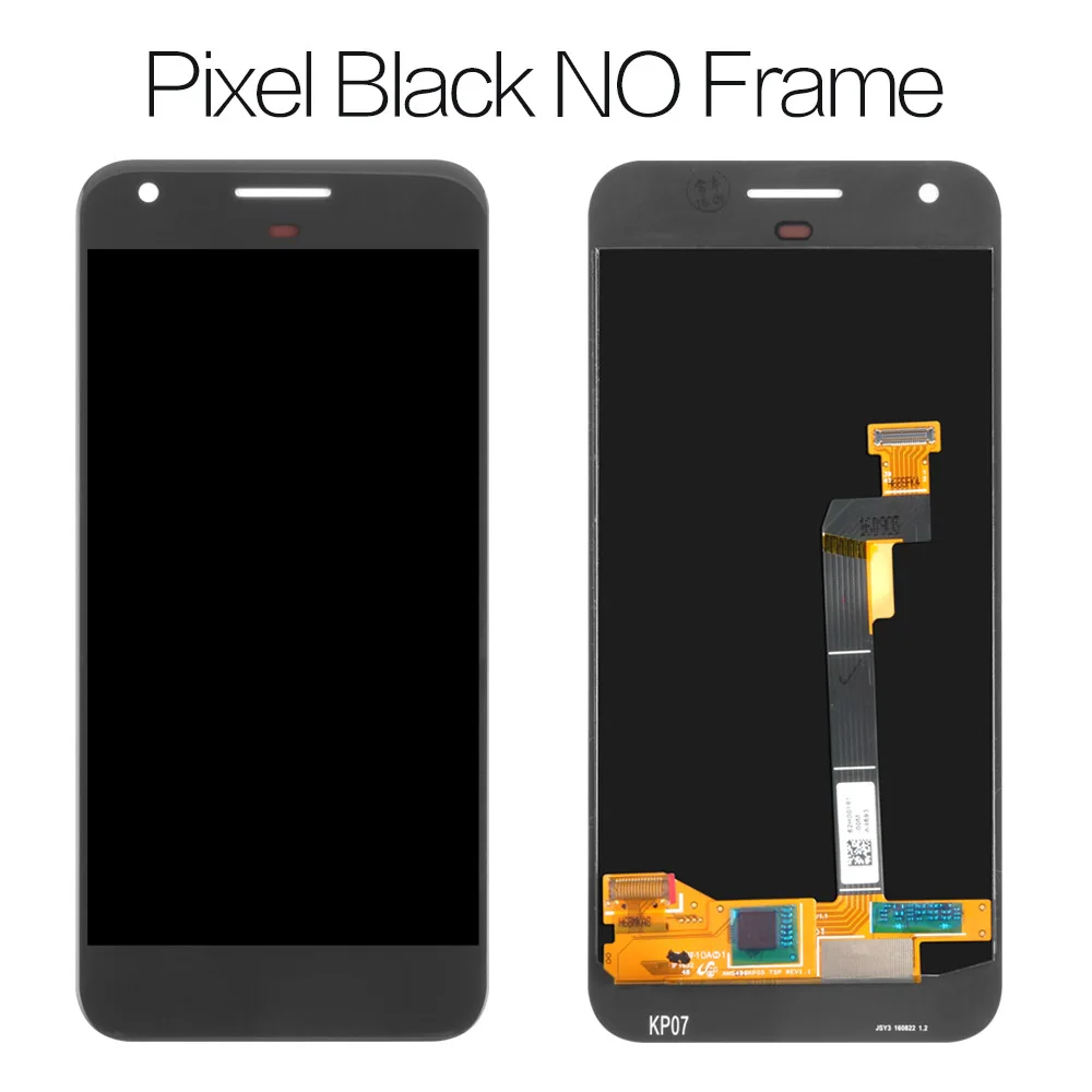 5," AMOLED дисплей для Google Pixel ЖК сенсорный экран дигитайзер для Google Pixel 1 дисплей htc Nexus S1 ЖК замена - Цвет: Black