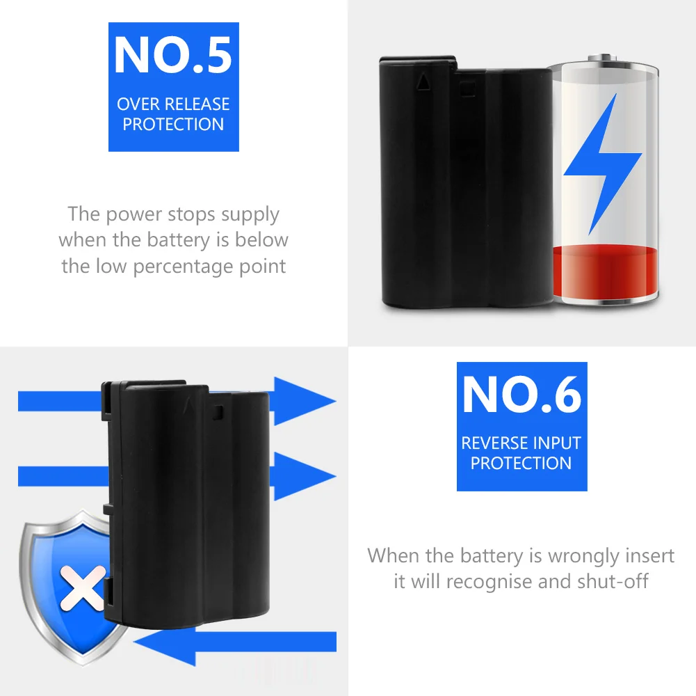 Акция 2 шт EN-EL15 1900mAh 7,0 V Аккумулятор для Nikon DSLR D500 D600 D610 D750 D7000