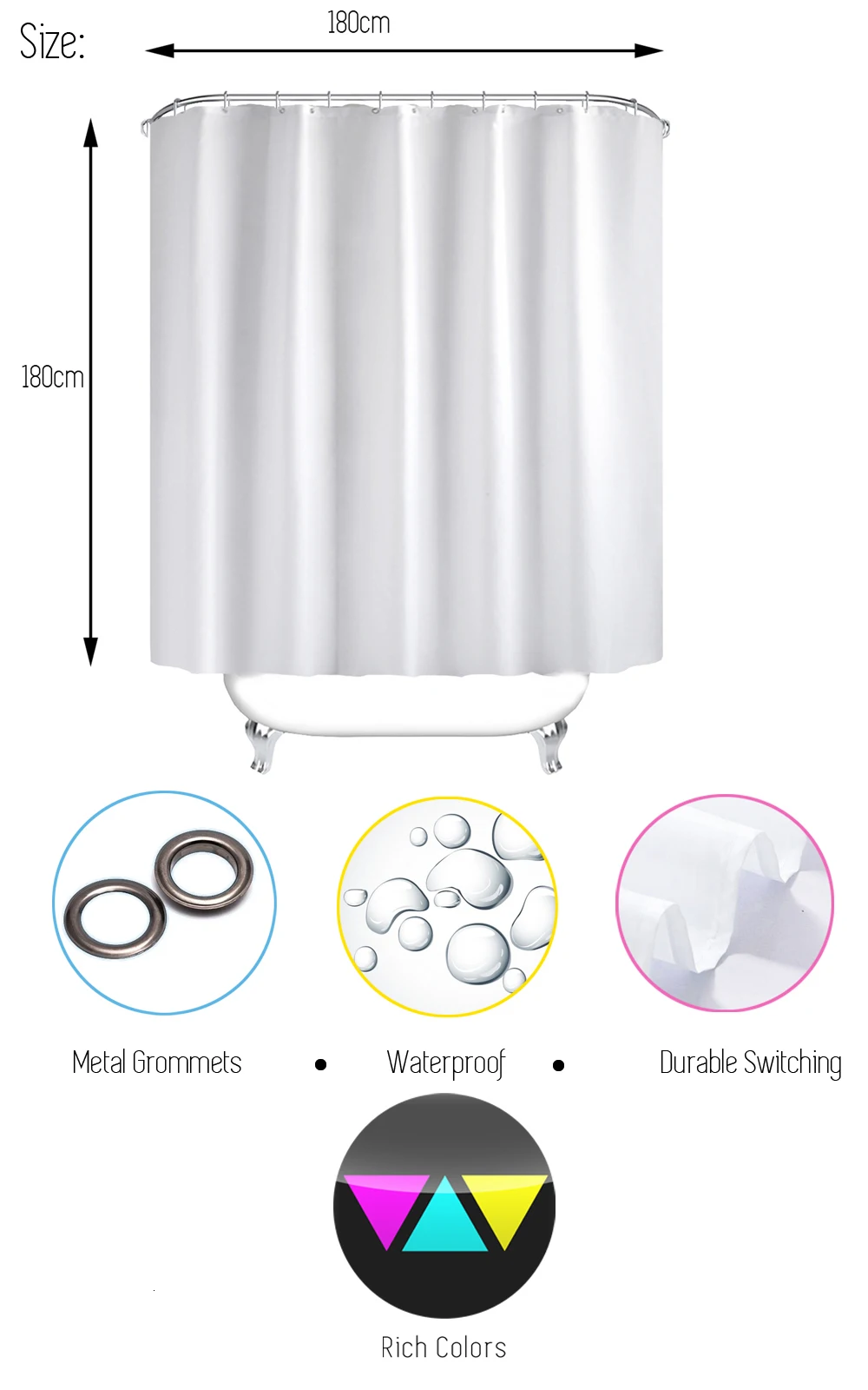 shower curtain detail