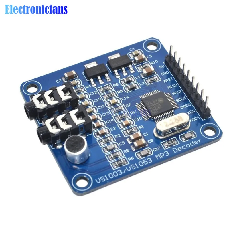 Diymore VS1003B VS1053 MP3 модуль декодирования макетная плата VS1053b VS1053 IC встроенная функция записи SPI интерфейс