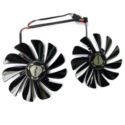 Ventilador de gráficos XFX Radeon RX 5500, 5500 XT, FDC10U12S9 C, 4PIN, DC 12V, GPU, novedad, 95mm, 2 piezas