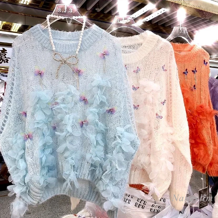Women's Loose Sweater 2020 Autumn New Crystal