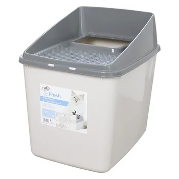 

Fully Enclosed Deodorizing Super Large Cat Toilet With Top-in Cat Sandbox