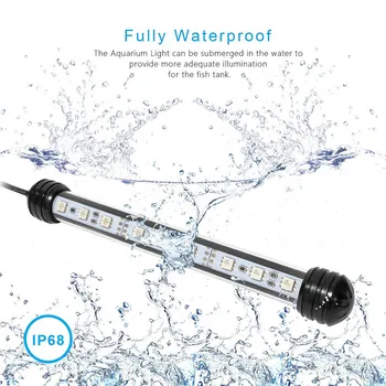 

Colorful Lights Aquarium Led Lighting Arowana Light Amphibious Submersible Lamp with RGB Remote Control for Aquarium Fish Tank