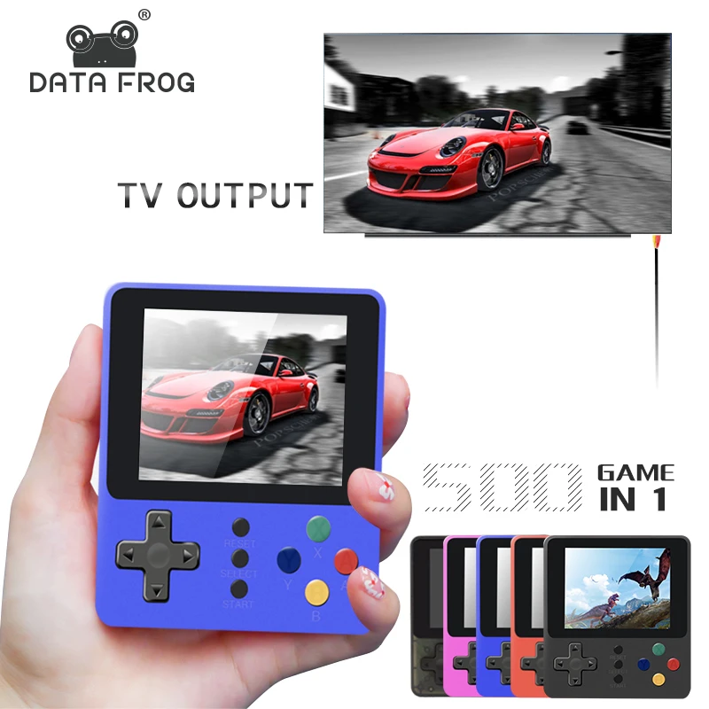 Мини Консоль игровая DATA FROG 500 встроенных аркадных игр|Портативные игровые