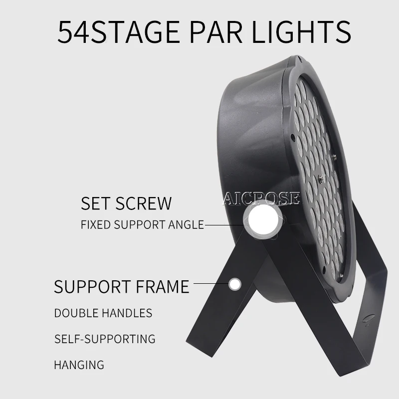 Светодиодный контроллер DMX512 Par Light 8 шт./лот 54X3W RGBW оборудование для дискотеки