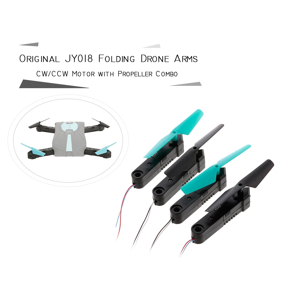 

4pcs Drone Arms CW/CCW Motor with Propeller Combo for JY018 Folding Wifi FPV Drone RC Dron Quadcopter RC Toys Parts