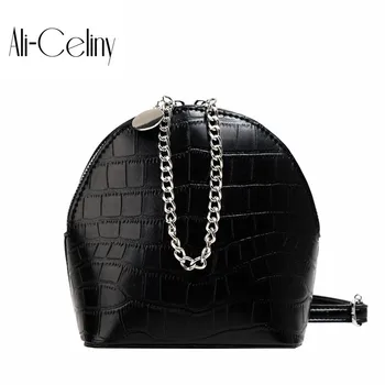 

Brand Originality Design 2019 New Korean fashion stone chain shell bag Messenger bag Joker shoulder bag