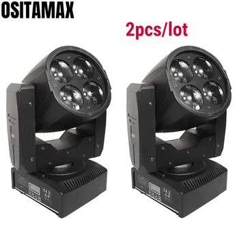 

2pcs free shipping LED Mini Moving Head Beam Light 4x10w Stage Lighting Effect RGBW 4IN1 DMX Disco Light