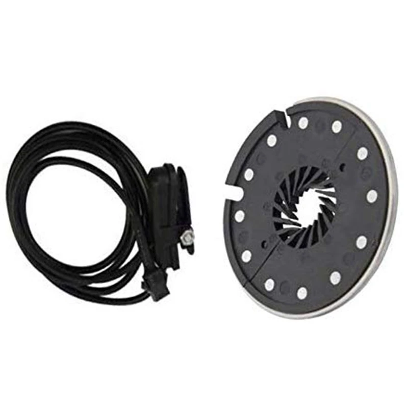 

Electric Bicycle Pedal 12 Magnets E-Bike PAS System Assistant Sensor Split Type Speed Sensor Black Color KT-D12