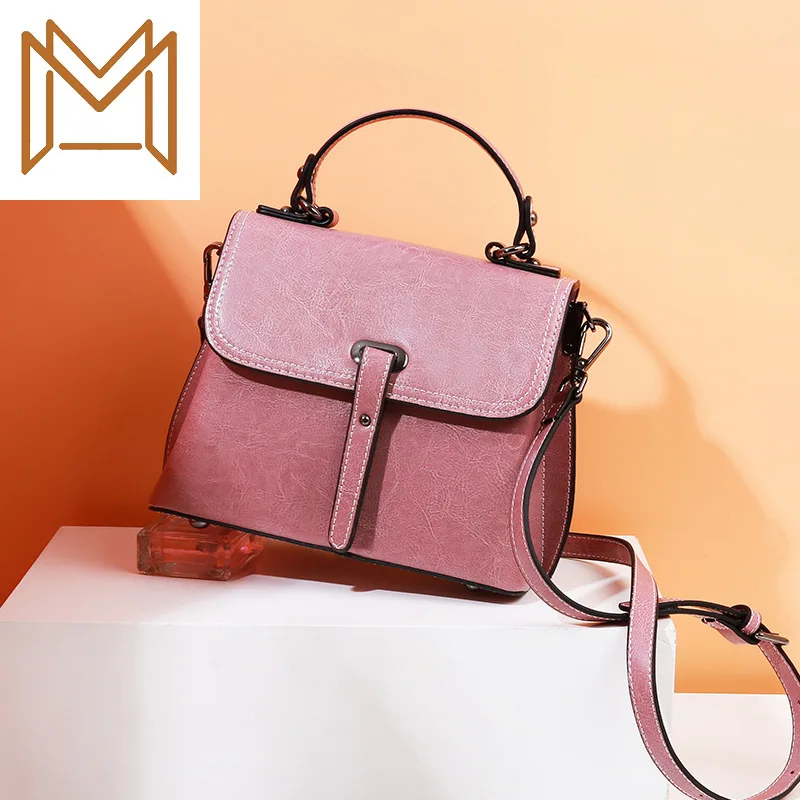 

Bag Woman Genuine Leather Woman Package Messenger Package Single Shoulder Portable Package
