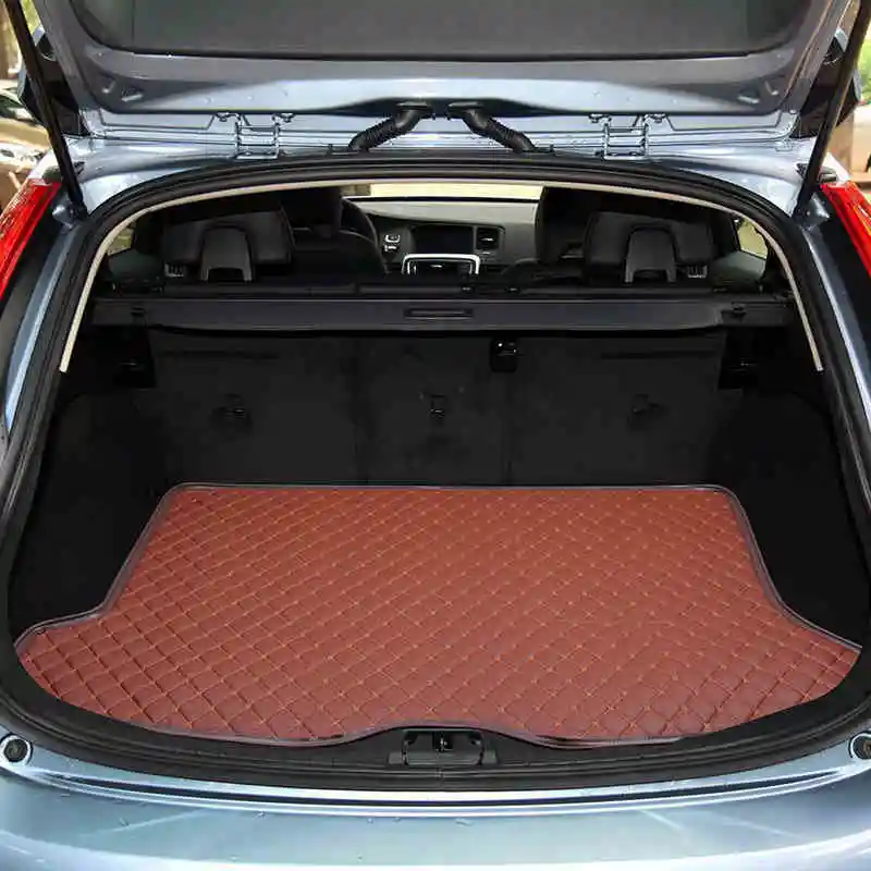 Для volvo v40 V60 кожаный коврик для багажника автомобиля 2010 2011 2012 2013 багажника