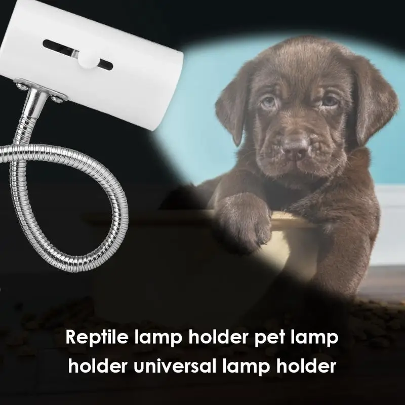 Turtle Fish Tank Reptile Heating Light Holder 360 Degree Rotation E27 Lamp-socket Clip-on Bulb with Lamp Clip Cover уф лампа для