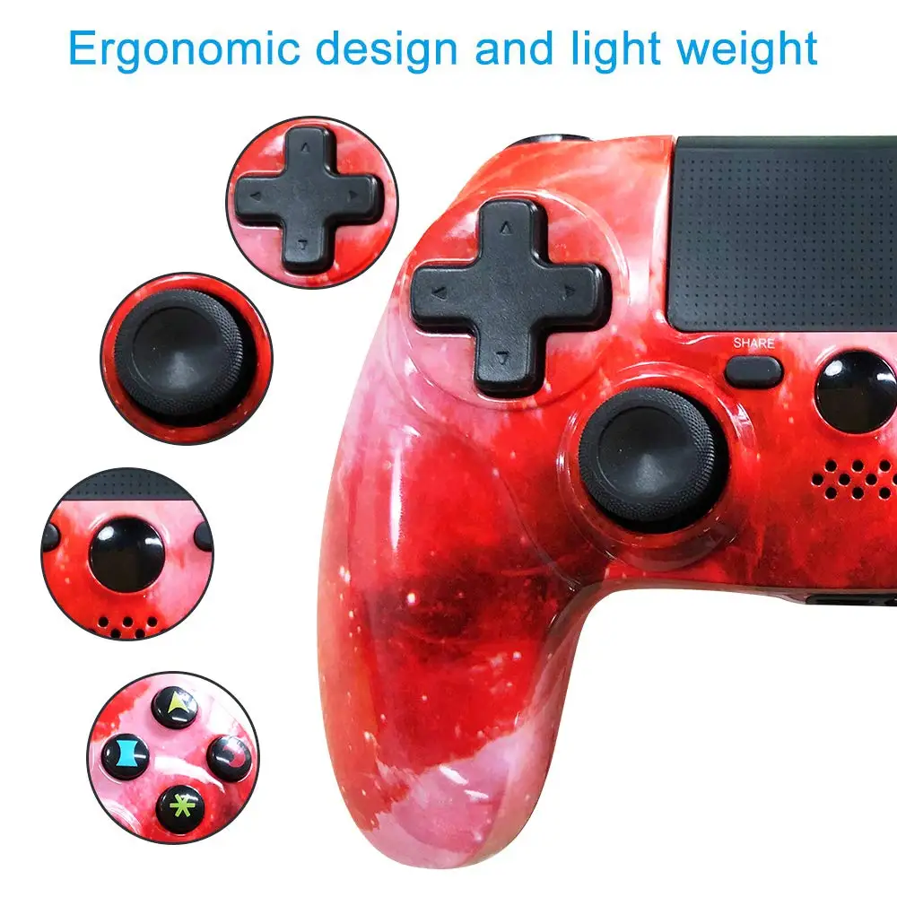 Геймпад K ISHAKO Manette PS4 с двойной вибрацией игровой джойстик 4 беспроводной