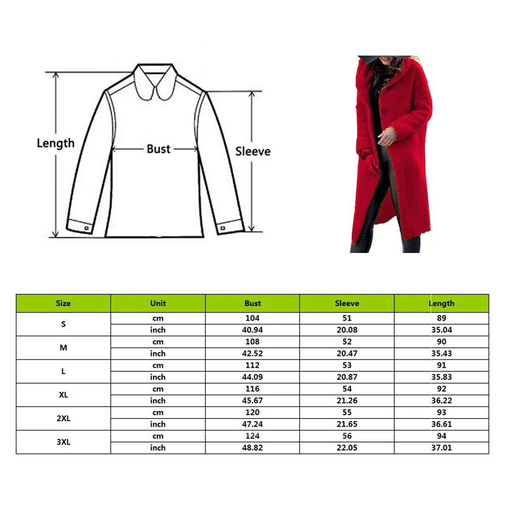 Женский длинный вязаный кардиган с капюшоном свитер однотонный осенний длинный пальто зимнее вязаное пальто плюс размер 5XL повседневная трикотажная одежда