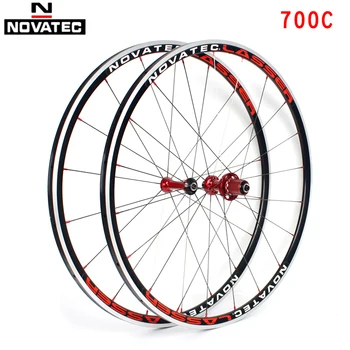 

Novatec Road Bike Wheelset 700C Bearing Tube wheel set Aluminum alloy 7-11 Speed V Brake Clincher 18 20H bicycle Wheelsets