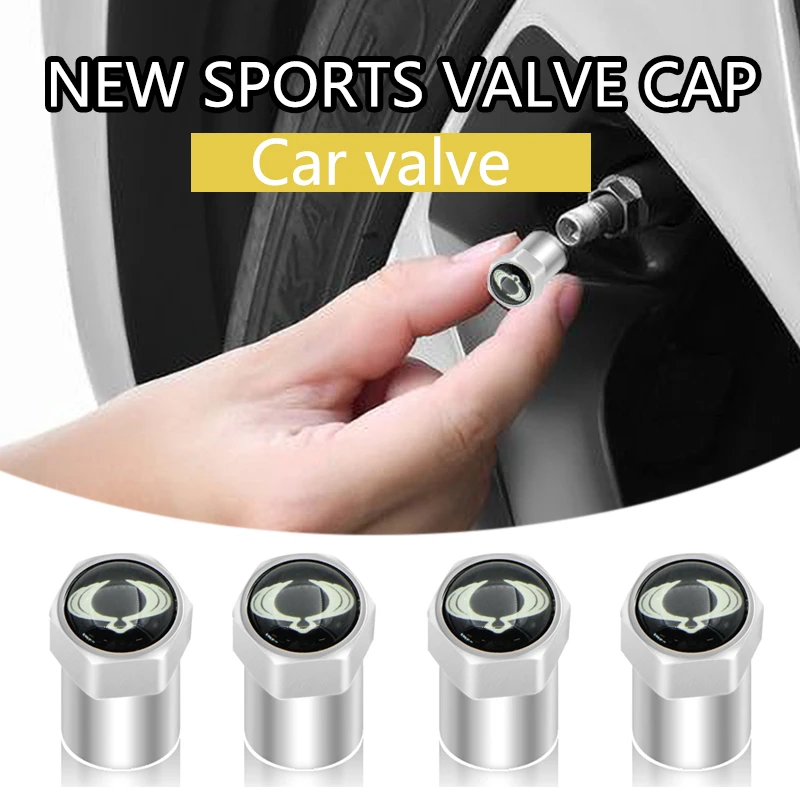 4pcs Wheel Tire Valve Caps Parts Stem Cover For SsangYong Actyon Turismo Ssang Yong Rodius Rexton Korando | Автомобили и