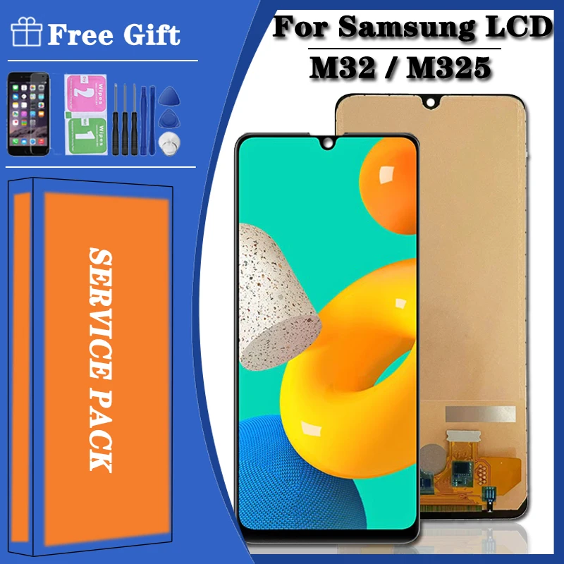 Aaa+ Lcd For Samsung Galaxy M32 M325f M325f/ds M325 Lcd Display Touch