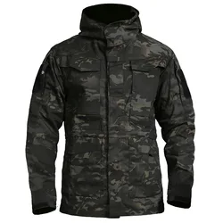 PAVEHAWK-gabardina táctica para hombre, abrigo largo militar del ejército, sudadera impermeable con capucha, rompevientos, prendas de vestir, ropa de primavera