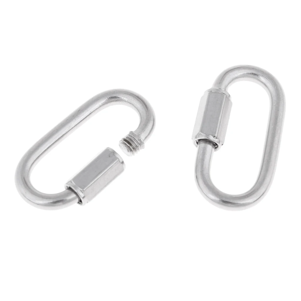 Lot 2 Scuba Diving Snorkeling Quick Link Clip Hook Keychain Carabiner Snap